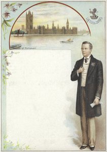 Tarjeta Liebig con Joseph Chamberlain