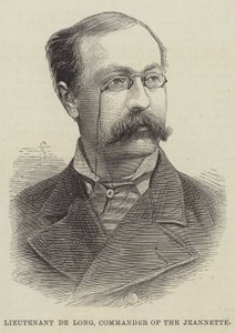 Teniente de Long, Comandante del Jeannette (grabado) de English School