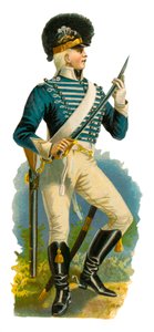 Dragón Ligero de la época de Jorge III, 1761-1820 de English School