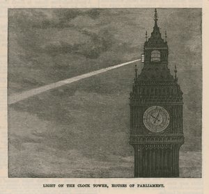 Luz de la Torre del Reloj, Casas del Parlamento