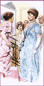Lilian Baylis diciéndole a la Reina María exactamente lo que pensaba de su llegada tardía de English School
