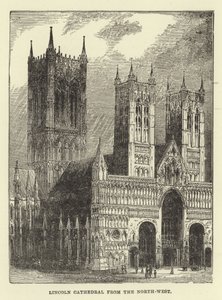 Catedral de Lincoln desde el noroeste de English School
