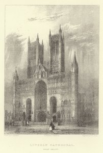 Catedral de Lincoln, fachada oeste de English School