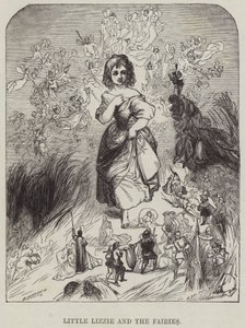 La pequeña Lizzie y las hadas (grabado)