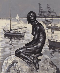 Estatua de la Sirenita en Copenhague