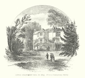 Little Strawberry Hill en 1813 (grabado) de English School
