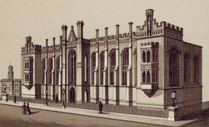 Liverpool: Liverpool College, Shaw Street (litografía) de English School