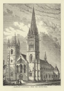Catedral de Llandaff, desde el suroeste de English School