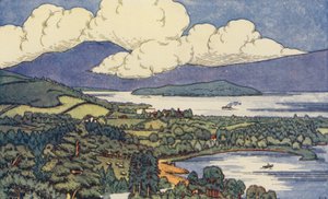 Loch Lomond (litografia en color)