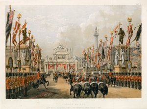 Puente de Londres, mantenido por la Honorable Compañía de Artillería de Londres, 7 de marzo de 1863 de English School