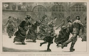 Bocetos de Londres: La pista de patinaje en Princes Ground, Brompton