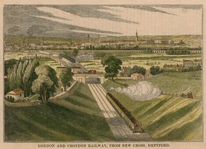 Ferrocarril de Londres y Croydon, desde New Cross Deptford de English School