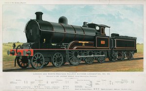 Locomotora Expresa del Ferrocarril de Londres y del Noroeste de English School