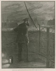 Incendios en Londres; Mirador en la Estación Central de la Brigada de Bomberos, Southwark Bridge Road