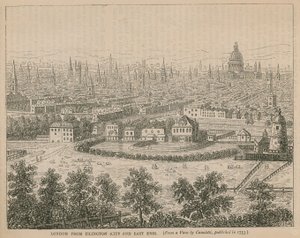 Londres desde Islington (Ciudad y East End) de English School