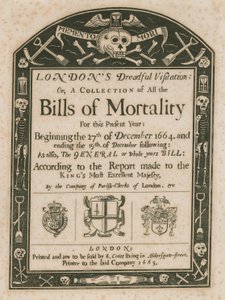 La terrible visita de Londres; o, Una colección de facturas de mortalidad de English School