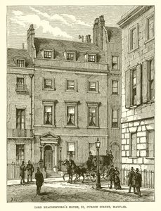 Casa de Lord Beaconsfield, 19, Curzon Street, Mayfair de English School