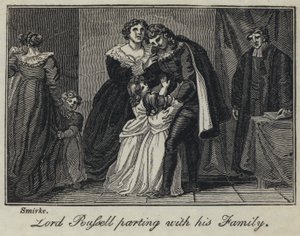 Lord Russell despidiéndose de su familia de English School