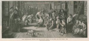 Lord Shaftesbury visitando la Escuela de Industria de Westminster, Old Pye Street, Londres, 1846 de English School