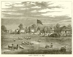 Campo de Lords en 1837 de English School