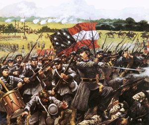 Loreta Janeta Velasquez que luchó con el Ejército Confederado, disfrazada de hombre de English School