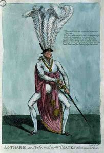 Lothario, interpretado por el Sr. Coates en el Teatro Haymarket, 9 de diciembre de 1811, pub. por William Holland de English School