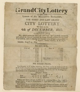 Anuncio de lotería