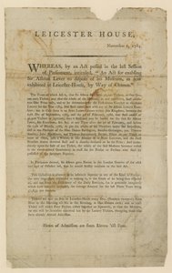 Lotería para la disposición del Museo de Sir Ashton Lever, 1784 de English School