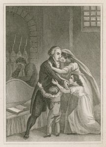Luis XVI de Francia despidiéndose de su familia, 1793 de English School