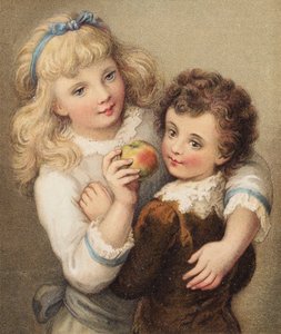 La manzana de Lucy (litografía en color)
