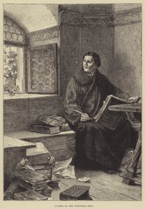Lutero en la celda de Wartburg de English School