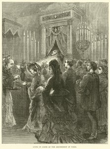 Capilla ardiente del arzobispo de París, 1871 de English School