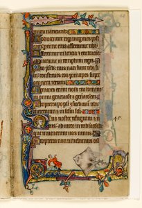 El gigante Skate, decoración marginal del Salterio de Macclesfield, Uso de Sarum, East Anglia, c.1330 de English School