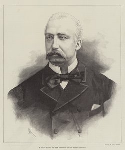 M Félix Faure, el nuevo presidente de la República Francesa (grabado) de English School