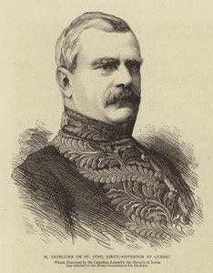 M Letellier de St Just, teniente-gobernador de Quebec de English School