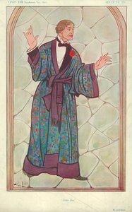 M Lou-Tellegen, Dorian Gray, 10 de septiembre de 1913, caricatura de Vanity Fair de English School