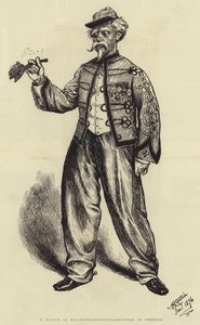 M Marius, como Roland-de-Roncevaux-Ramponneau en "Némesis" (grabado) de English School