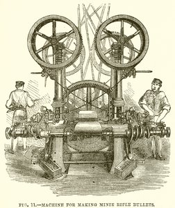 Máquina para hacer balas de fusil Minie de English School