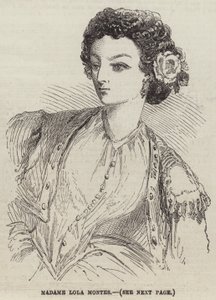 Madame Lola Montes (grabado) de English School