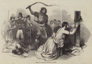 Madame de Kalerdgi recibiendo el Knout de English School