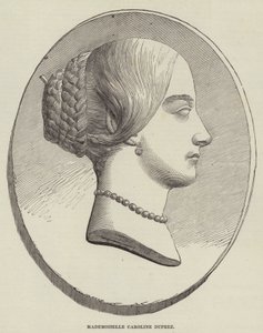 Mademoiselle Caroline Duprez (grabado) de English School