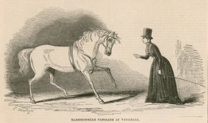 Mademoiselle Caroline en los Jardines de Vauxhall, Londres de English School
