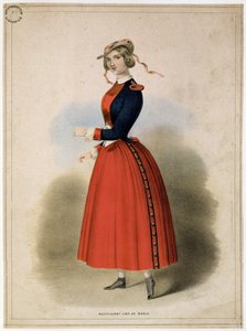 Mademoiselle Jenny Lind (1820-87) como Marie de English School