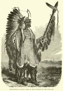 Mah-to-toh-pa, Segundo Jefe de los Mandan en el año 1883 de English School