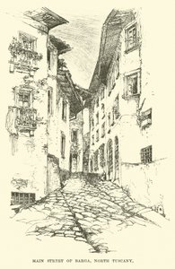 Calle principal de Barga, Norte de Toscana de English School
