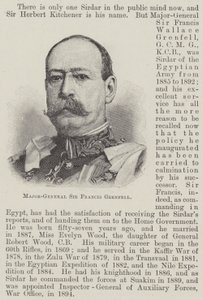 Mayor General Sir Francis Grenfell (grabado)