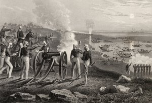 El Mayor Eyre expulsando a los rebeldes de Oude de Allahabad en 1857, de 