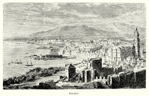 Málaga (grabado) de English School
