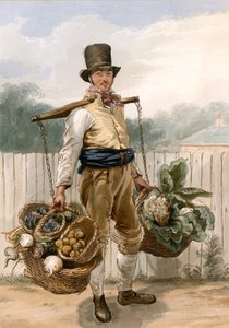 Hombre cargando vegetales de English School