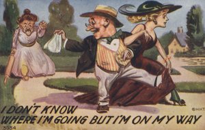 Hombre dejando a su esposa con su amante de English School